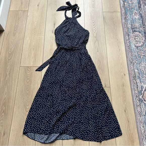 PRETTYGARDEN Women’s Halter Neck Maxi Dress Sleeveless Backless Sundress NWT - Picture 9 of 15